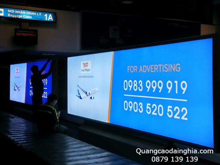 Hộp đèn bạt không gân quảng cáo
