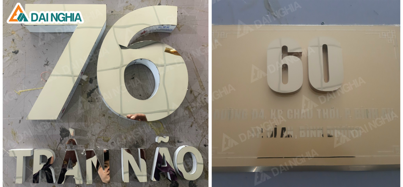 Làm Biển Số Nhà Inox Giá Rẻ, Bền Đẹp Theo Thời Gian - Quảng Cáo Đại Nghĩa