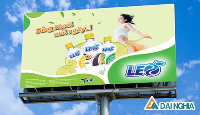 Pano quảng cáo thức uống LEO